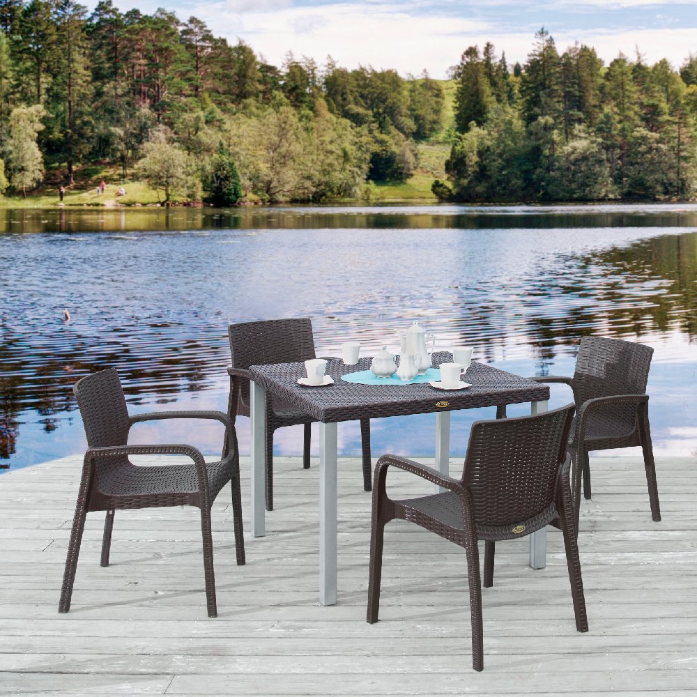 Lagoon Koppla Resin Stackable Dining Armchair Set of 2. Picture 3