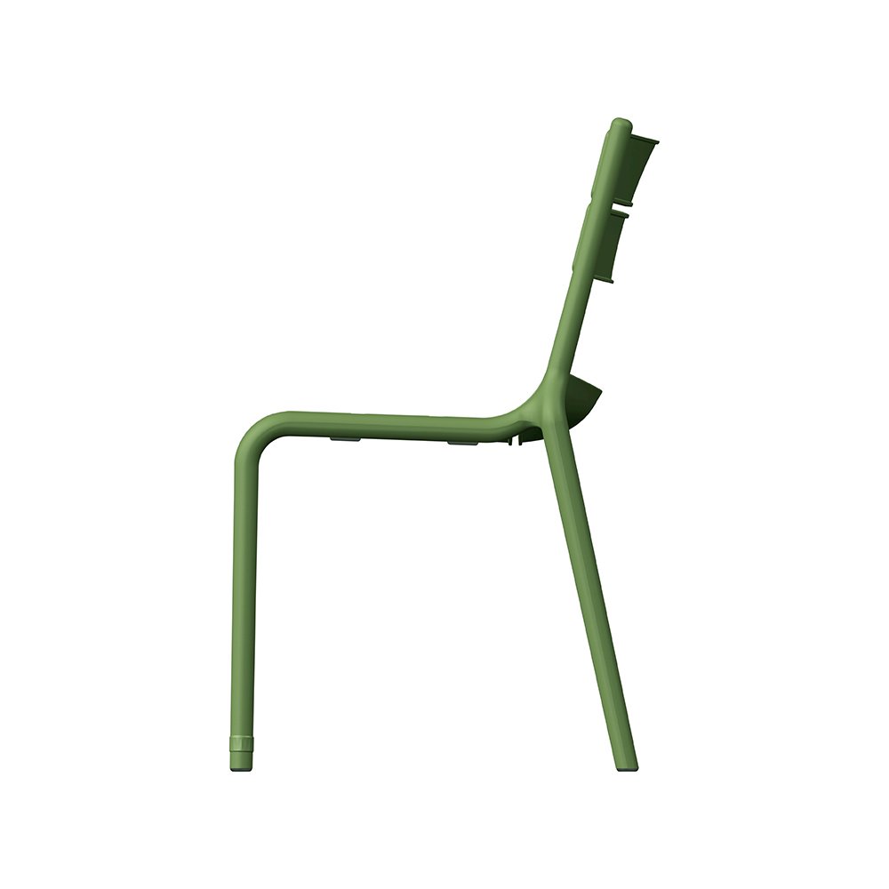 Naples B Stackable Side Chair Olive Green, 2 Pcs. Picture 4