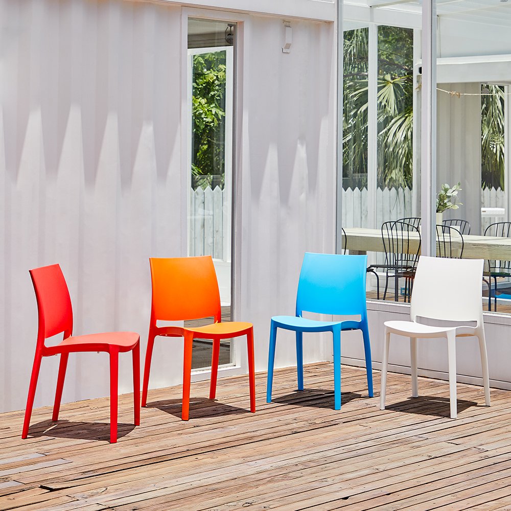 Lagoon Sensilla Stackable Dining Chairs Set of 4. Picture 6