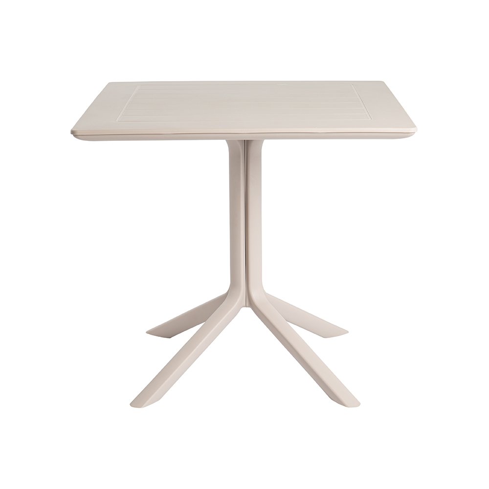 Venice Resin Square Dining Table. Picture 1