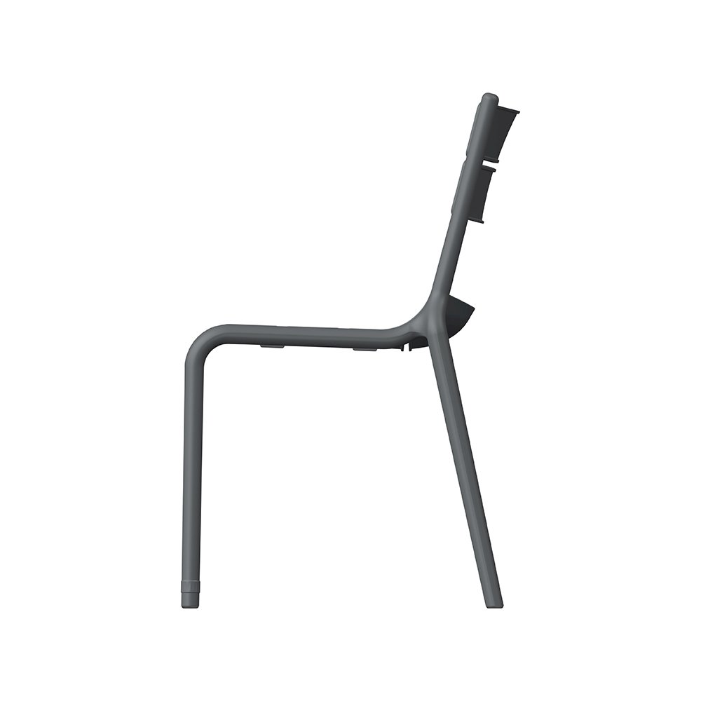Naples B Stackable Side Chair Dark Grey, 2 Pcs. Picture 4