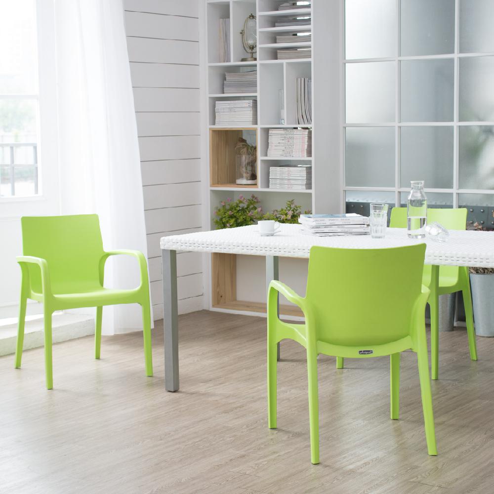 Lagoon Alissa Resin Stackable Dining Armchair Set of 2. Picture 3