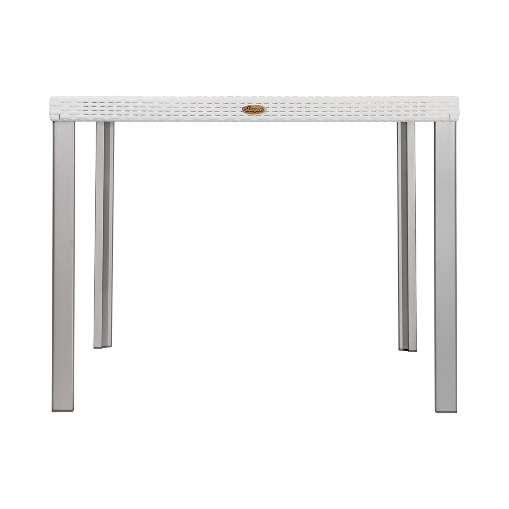 Lagoon Oslo Rattan Dining Table with Aluminum Legs. Picture 3