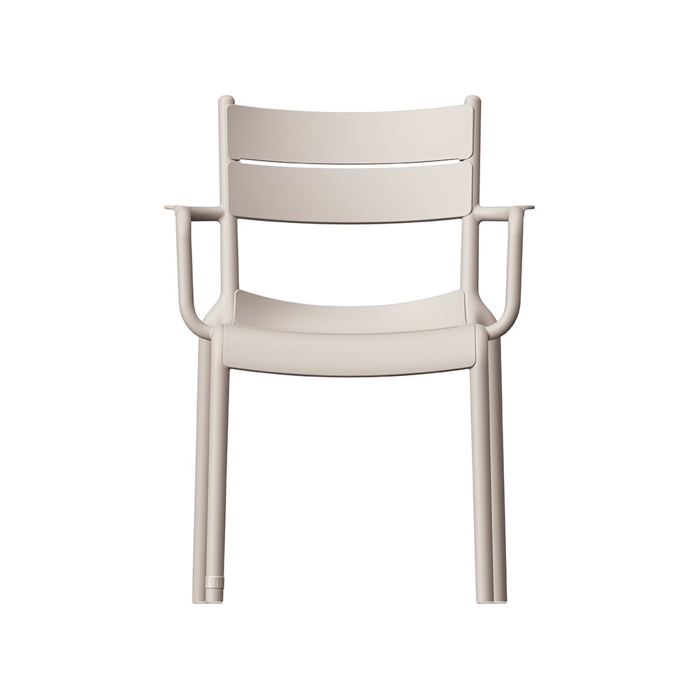 Naples A Stackable Armchair Taupe, 2 Pcs. Picture 3