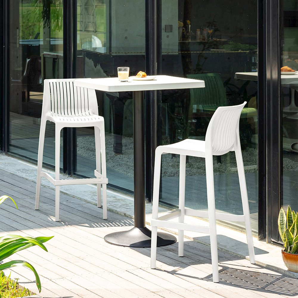Milos Resin Stackable Bar Stool Set of 2. Picture 4