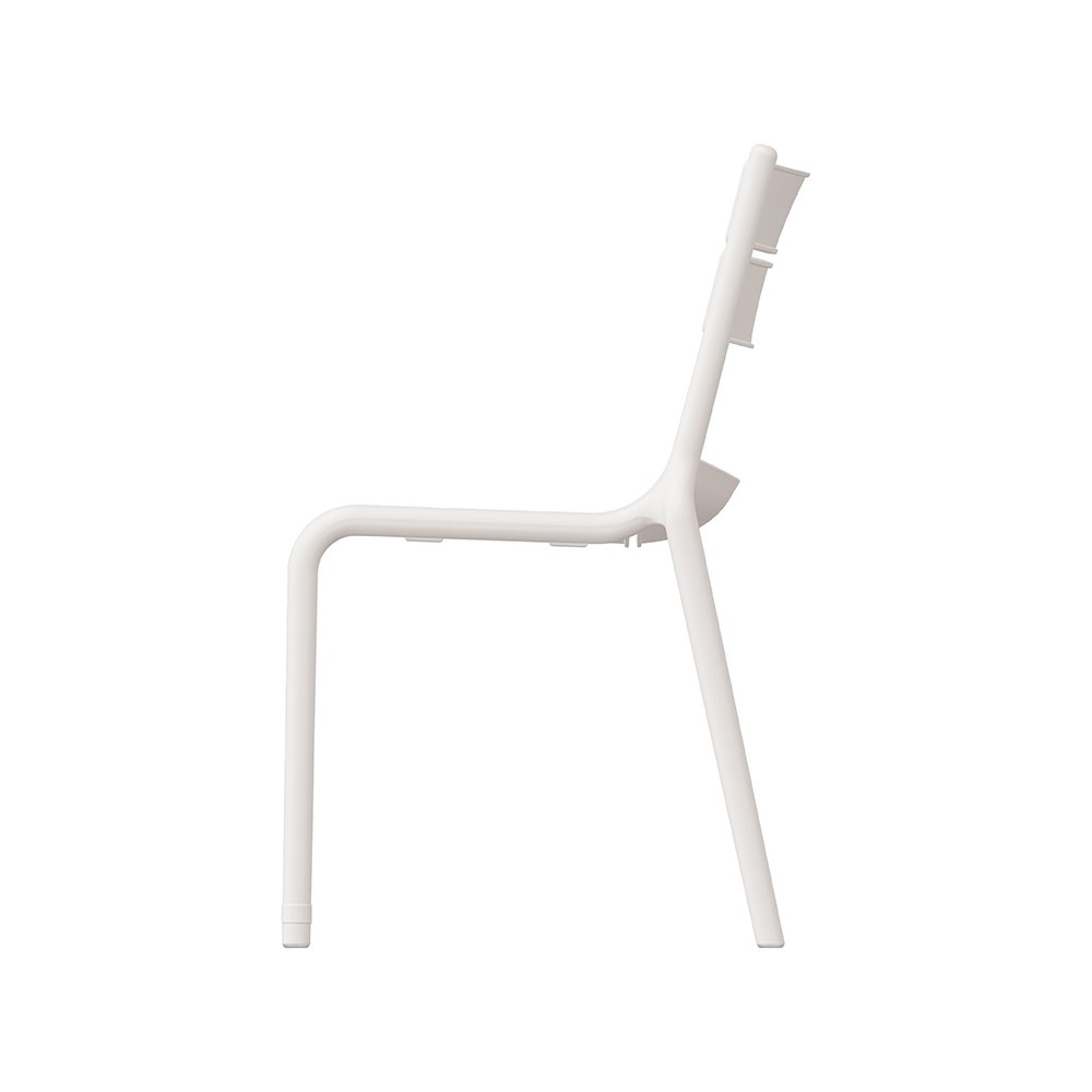 Naples B Stackable Side Chair White, 2 Pcs. Picture 4