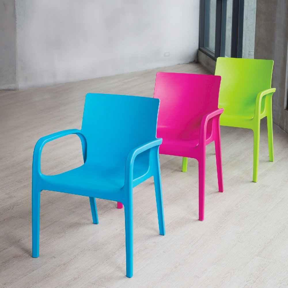 Lagoon Alissa Resin Stackable Dining Armchair Set of 2. Picture 8