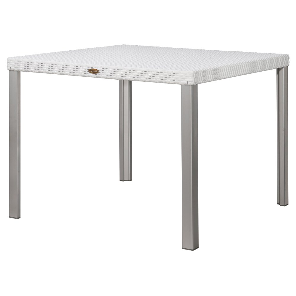 Lagoon Oslo Rattan Dining Table with Aluminum Legs. Picture 1