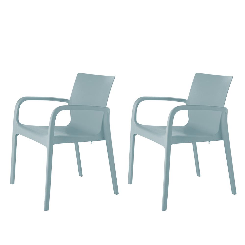 Lagoon Alissa Resin Stackable Dining Armchair Set of 2. Picture 1