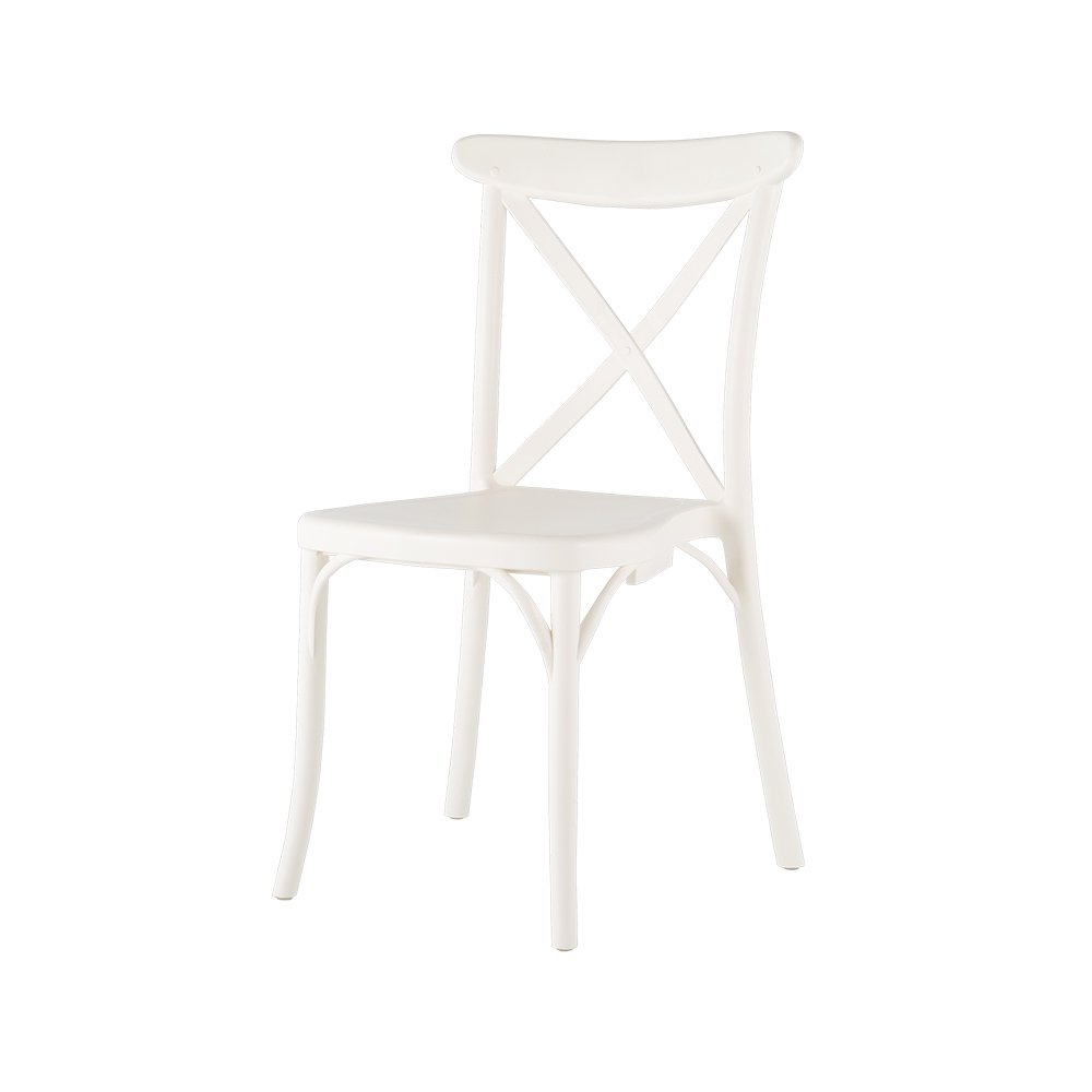 Stackable Resin Crossback Dining Chair Set of 2. Picture 2
