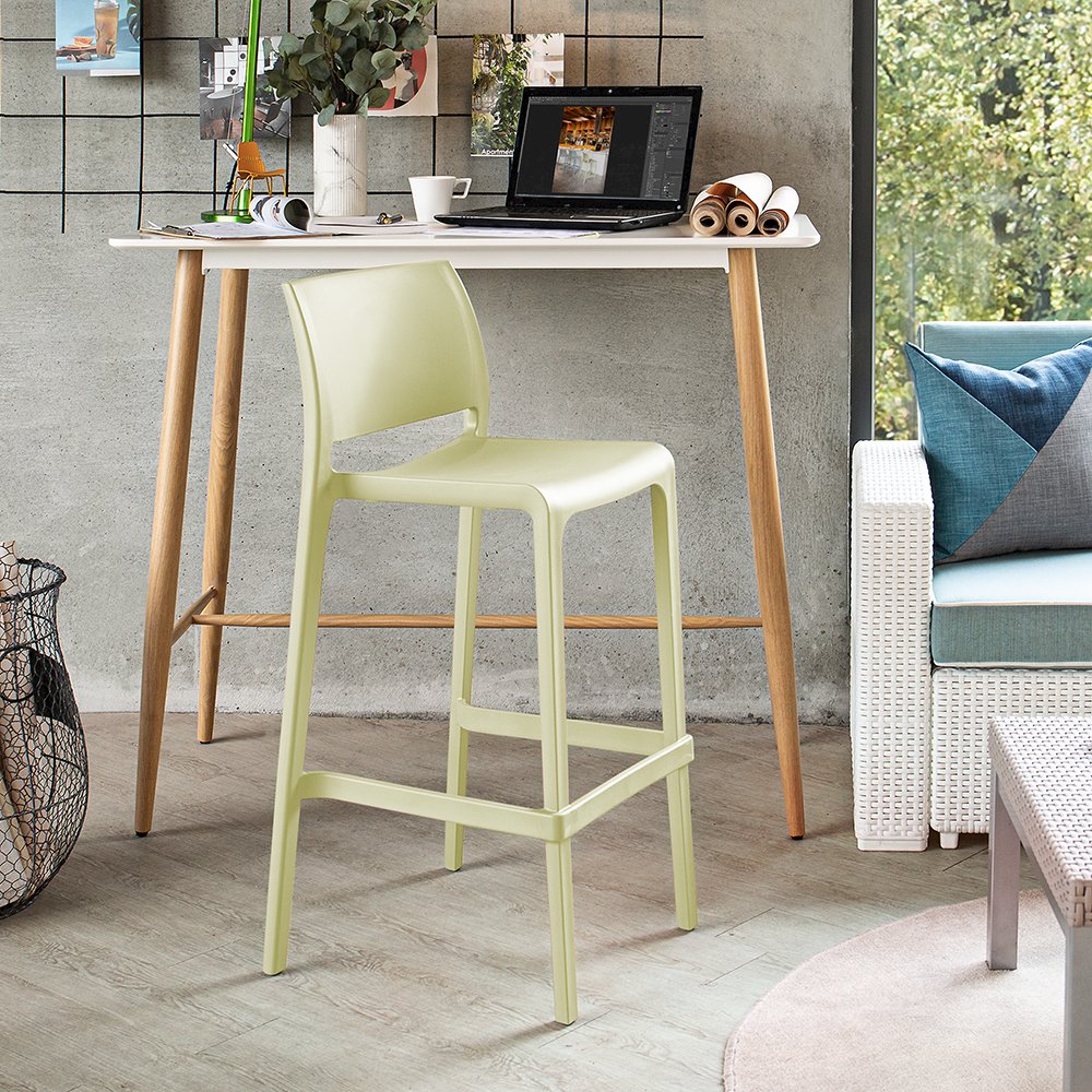 Sensilla Resin Stackable Bar Stool Set of 2. Picture 4