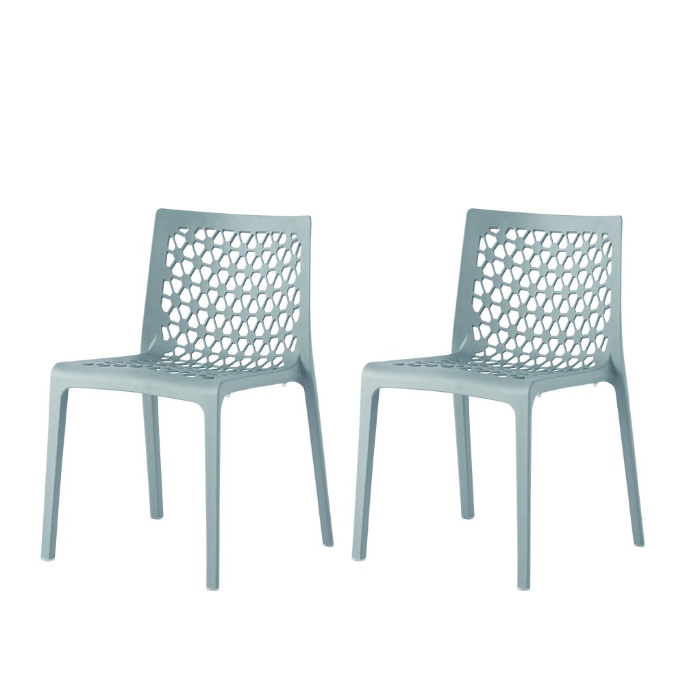 Lagoon Milan Stackable Dining Chair Set of 2. Picture 1