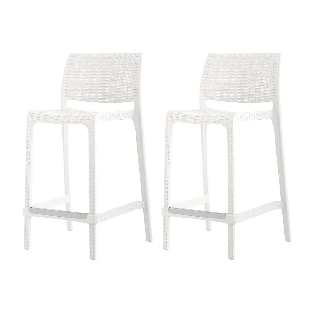 Rue Resin Stackable Counter Stool Set of 2. Picture 1