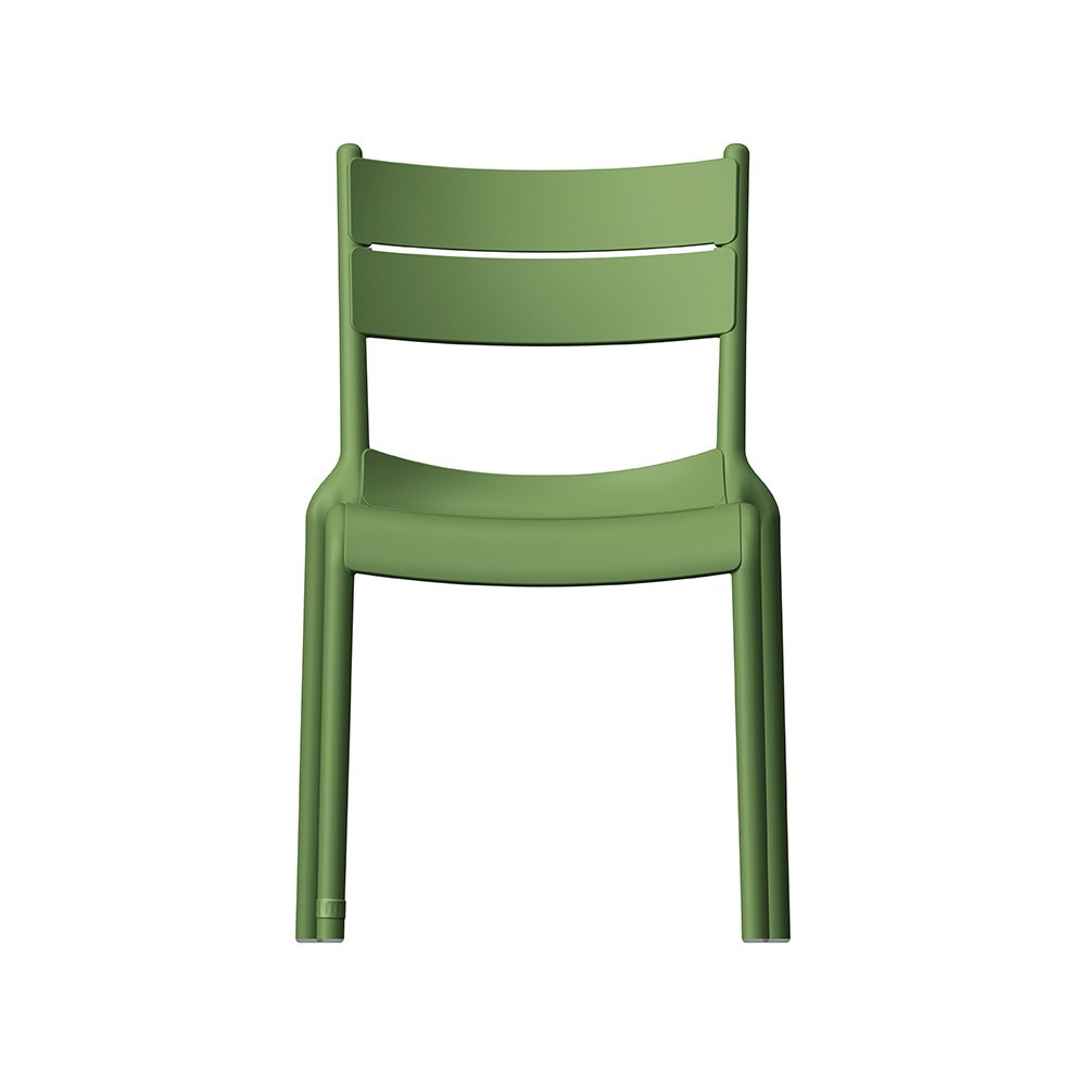Naples B Stackable Side Chair Olive Green, 2 Pcs. Picture 3