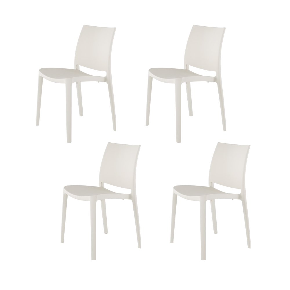 Lagoon Sensilla Stackable Dining Chairs Set of 4. Picture 1