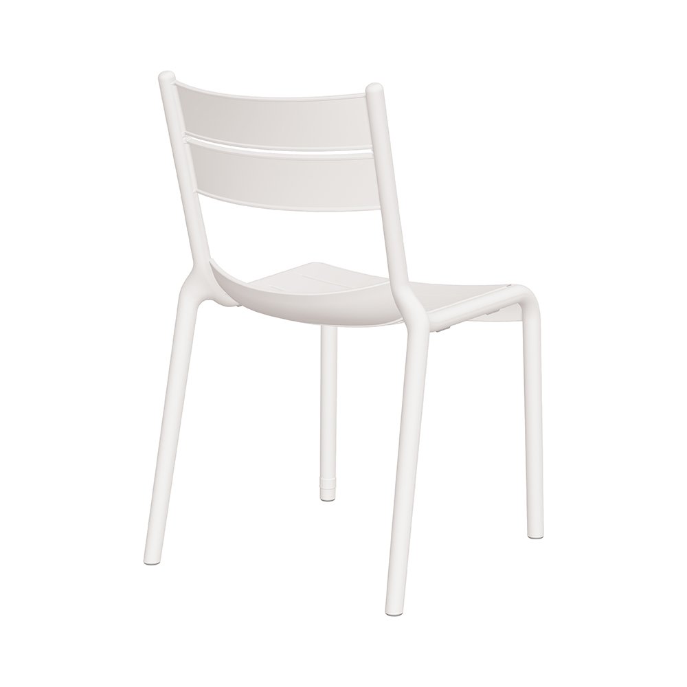 Naples B Stackable Side Chair White, 2 Pcs. Picture 2