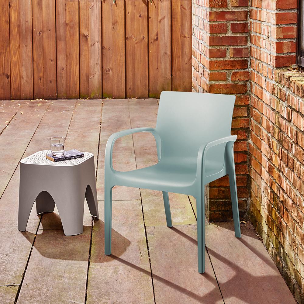 Lagoon Alissa Resin Stackable Dining Armchair Set of 2. Picture 4