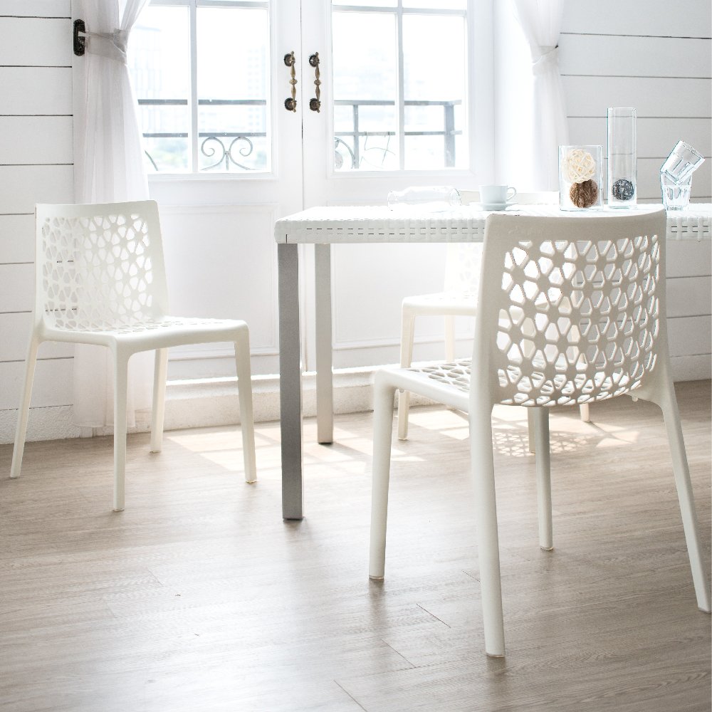 Lagoon Milan Stackable Dining Chair Set of 2. Picture 2