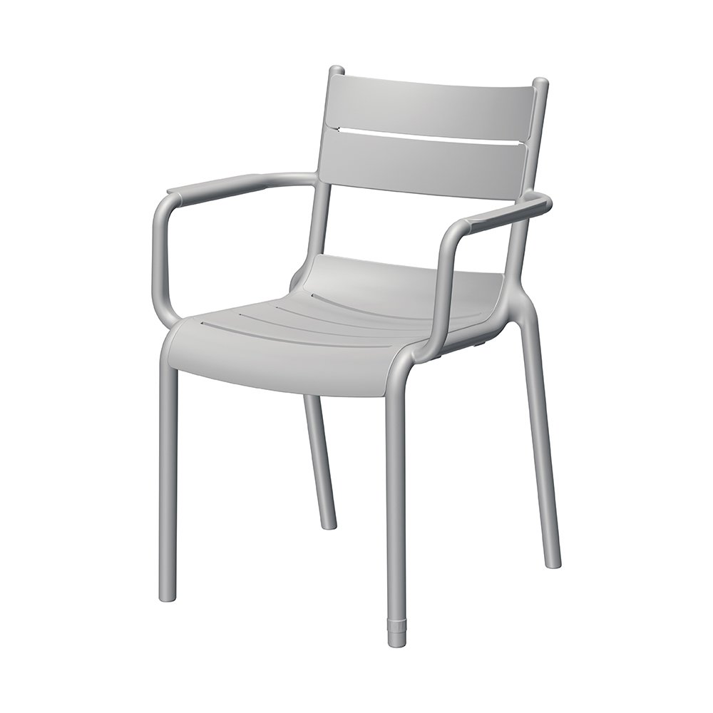 Naples A Stackable Armchair Cold Grey, 2 Pcs. Picture 1