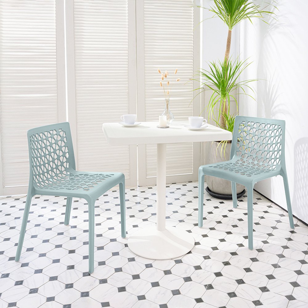 Lagoon Milan Stackable Dining Chair Set of 2. Picture 5
