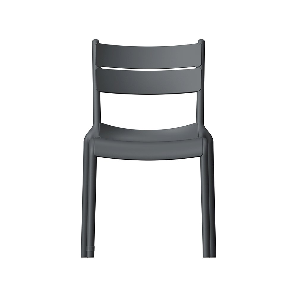 Naples B Stackable Side Chair Dark Grey, 2 Pcs. Picture 3