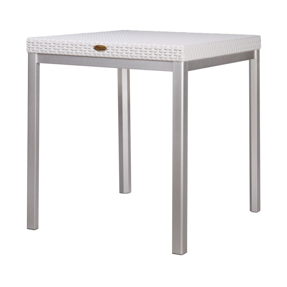 Russ Rattan Coffee Table with Aluminum Legs. Picture 1