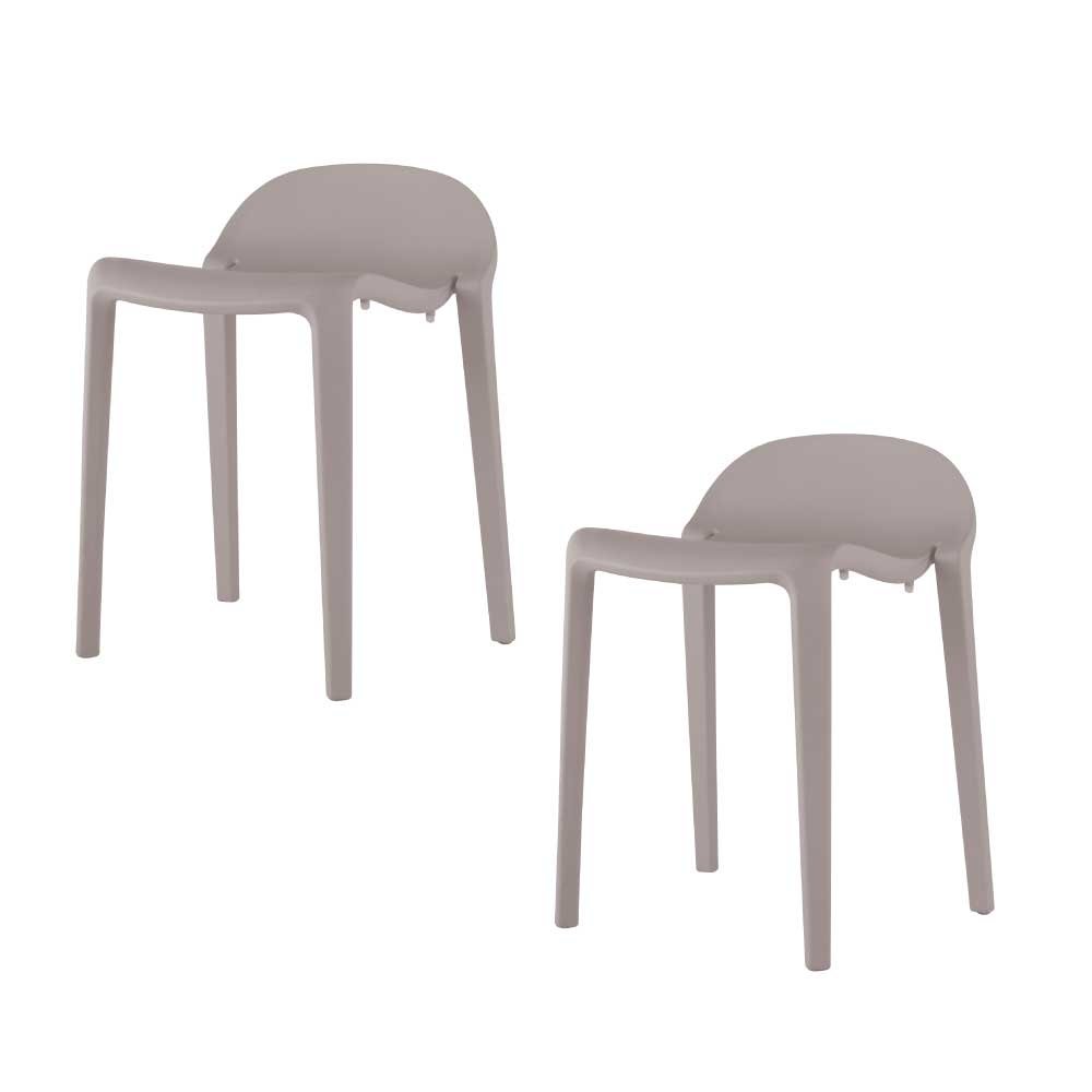 Lagoon Joyous Resin Stackable Short Stool Set of 2. Picture 1