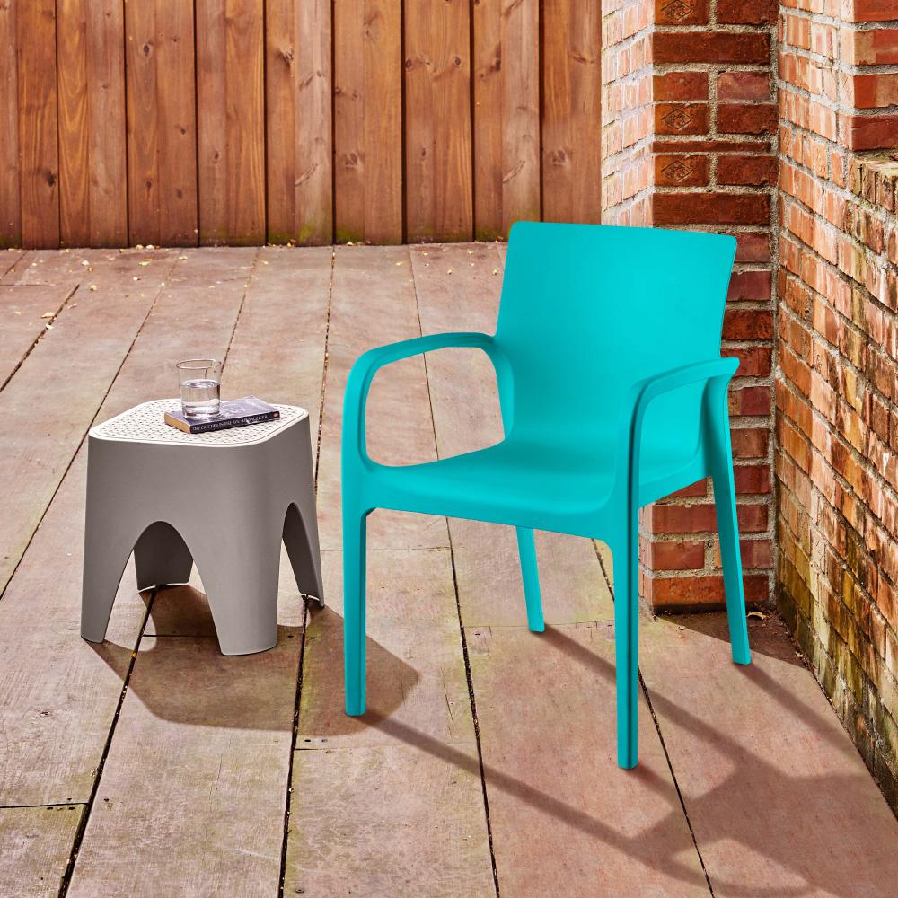 Lagoon Alissa Resin Stackable Dining Armchair Set of 2. Picture 4
