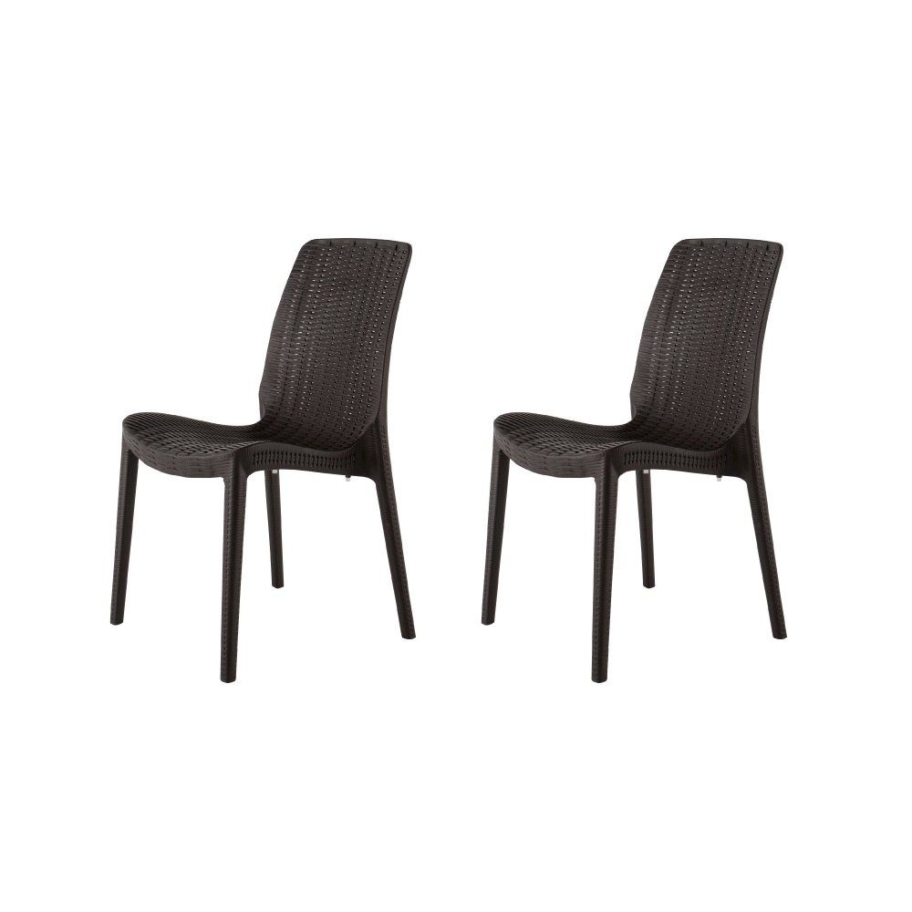Lagoon Rue Resin Stackable Dining Chairs Set of 4. Picture 4