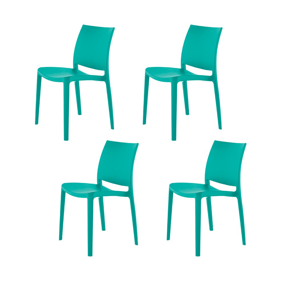 Lagoon Sensilla Stackable Dining Chairs Set of 4. Picture 1