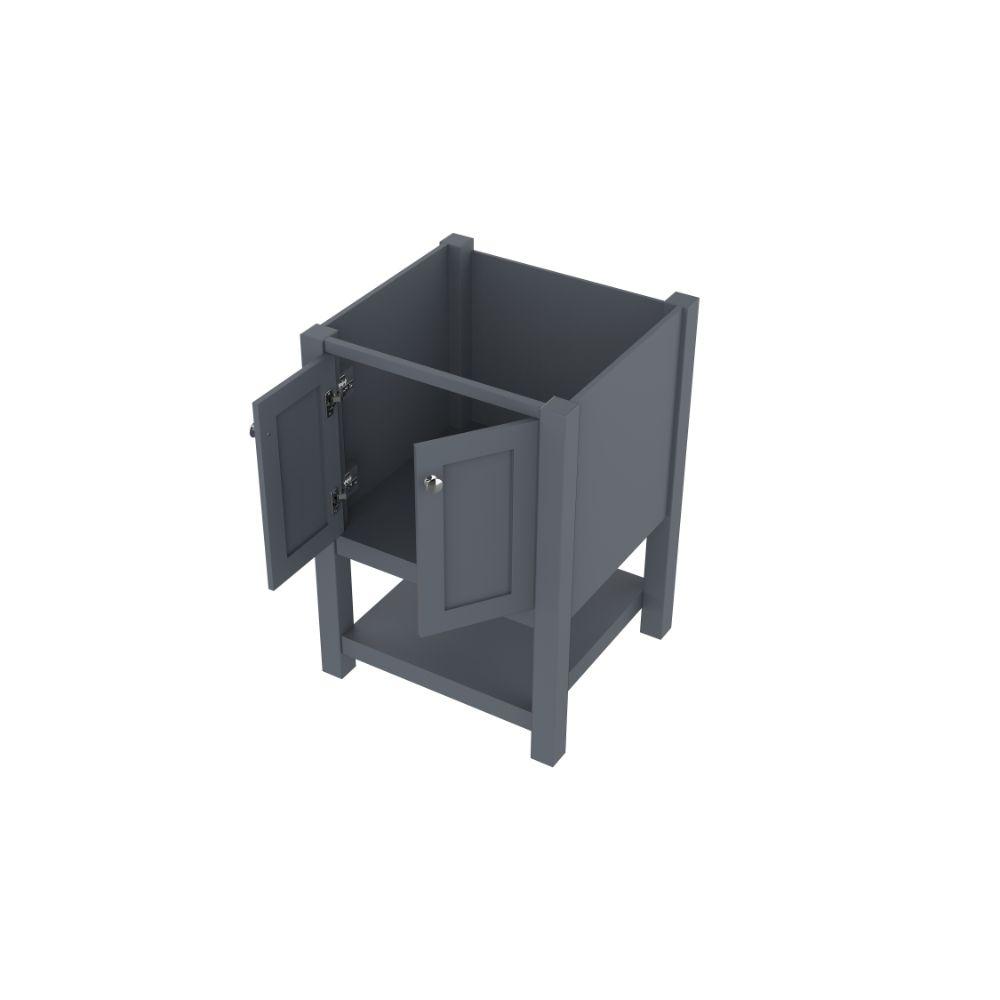 24" Vanity in GRAY with No Top. Picture 2