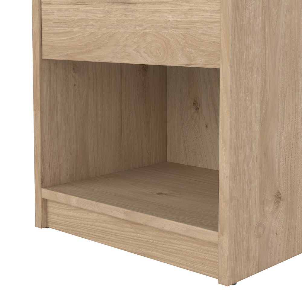 Portland 1 Drawer Nightstand - Set of 2, Jackson Hickory. Picture 5