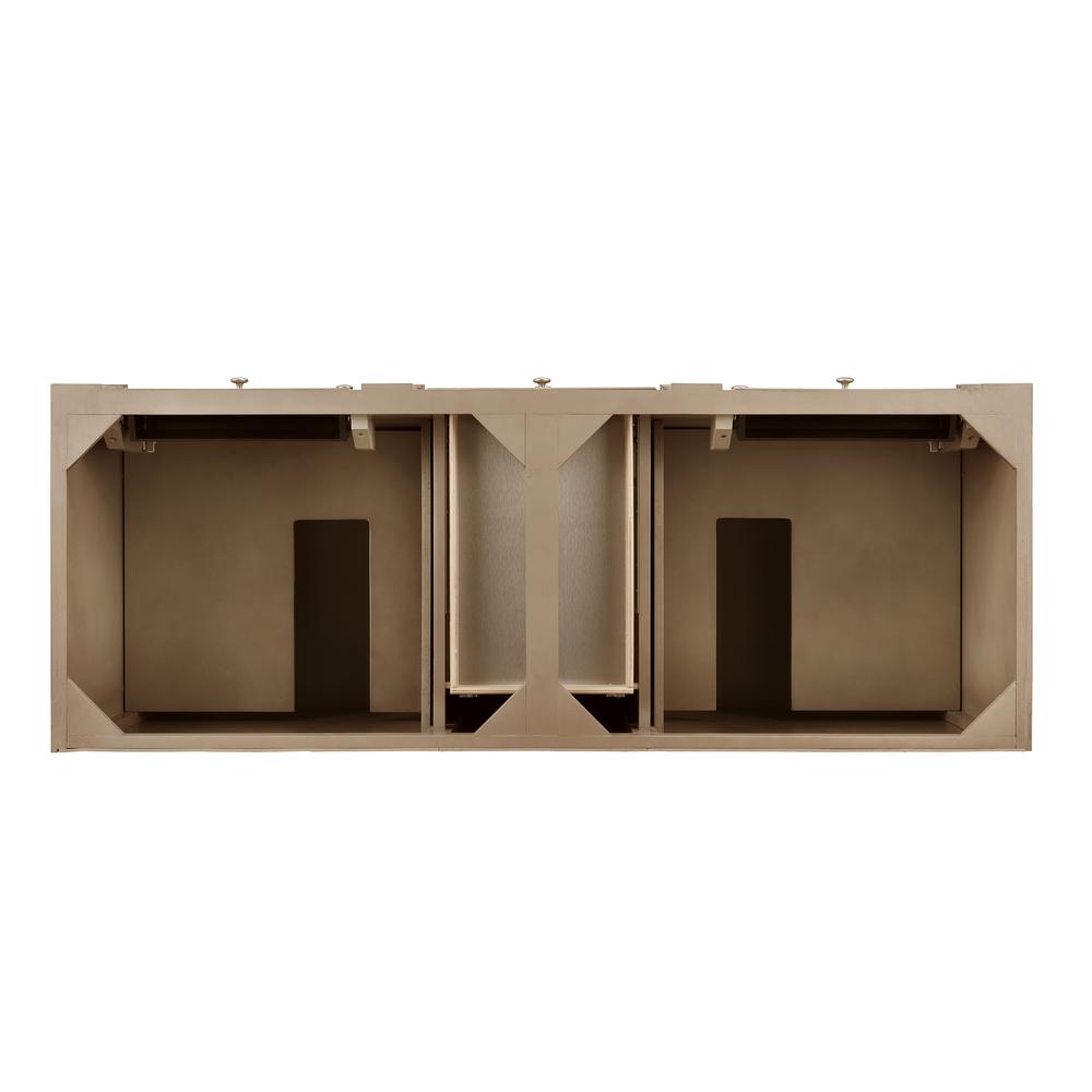 Bristol 60" Double Vanity Whitewashed Walnut. Picture 2
