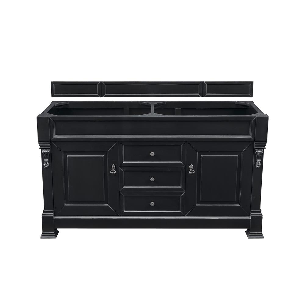 Brookfield 60" Antique Black Double Vanity. Picture 1
