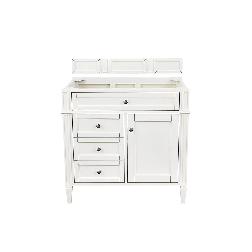 Brittany 36" Single Vanity Cabinet, Bright White. Picture 1