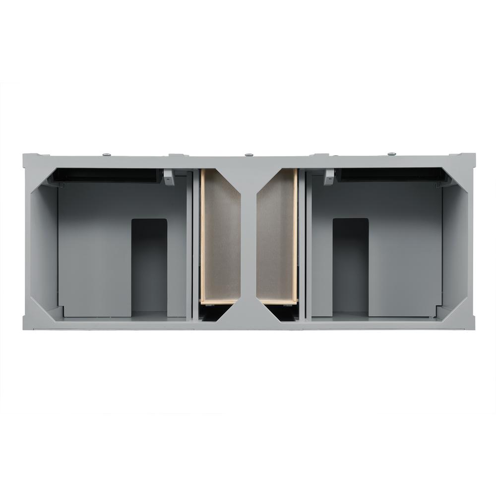 Brittany 60" Urban Gray Double Vanity. Picture 2