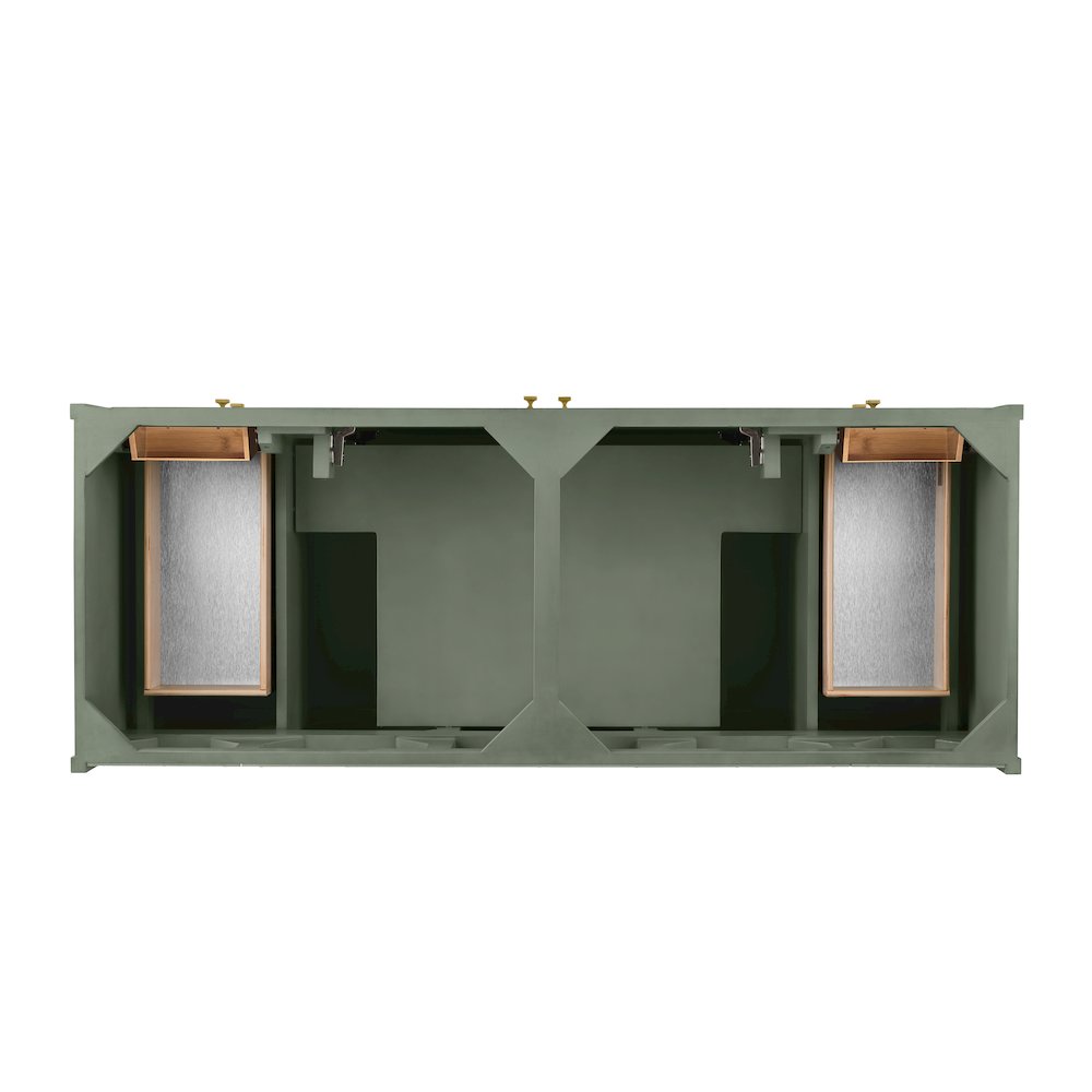 60" Double Vanity Cabinet, Smokey Celadon. Picture 2