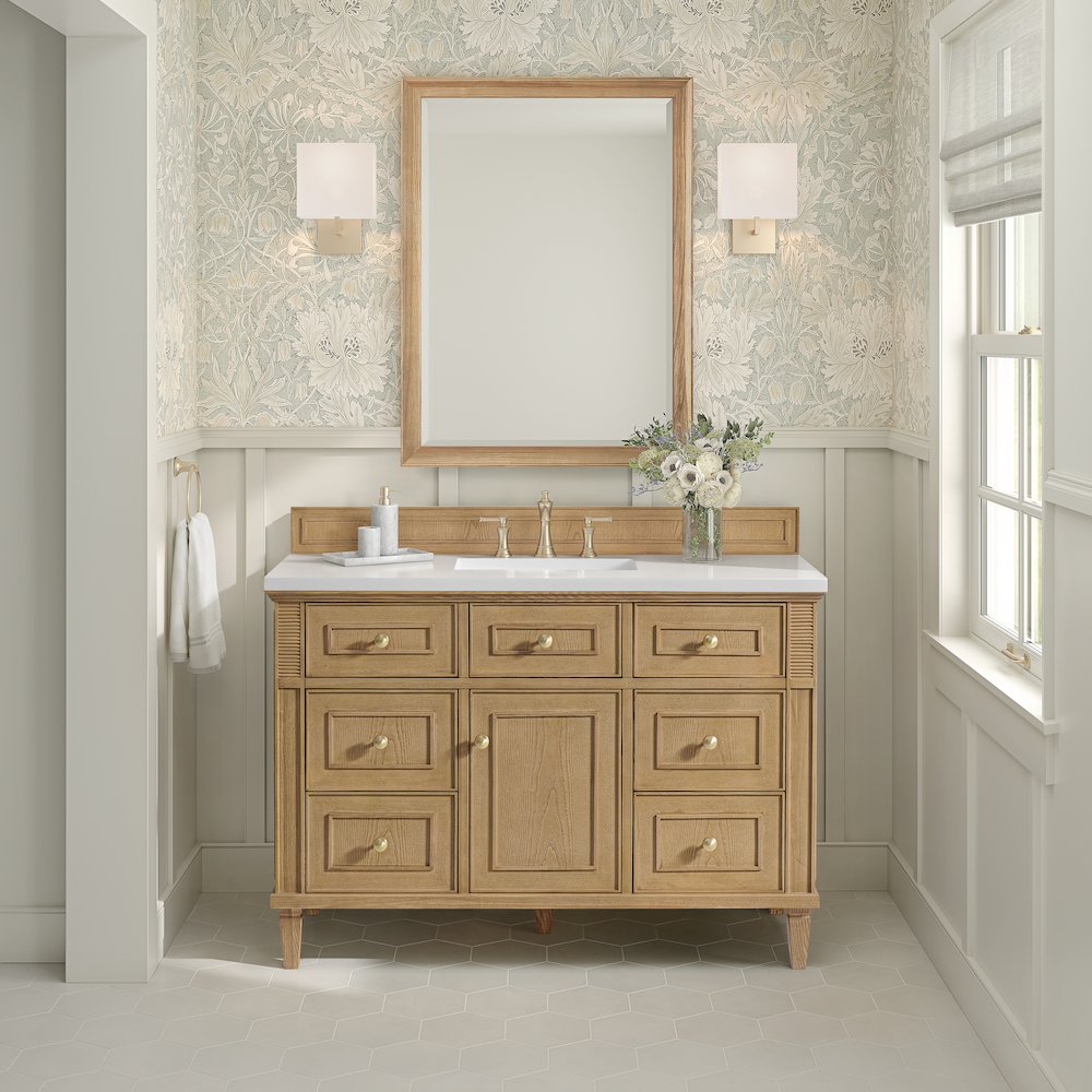 48" Single Vanity, Light Natural Oak. Picture 3