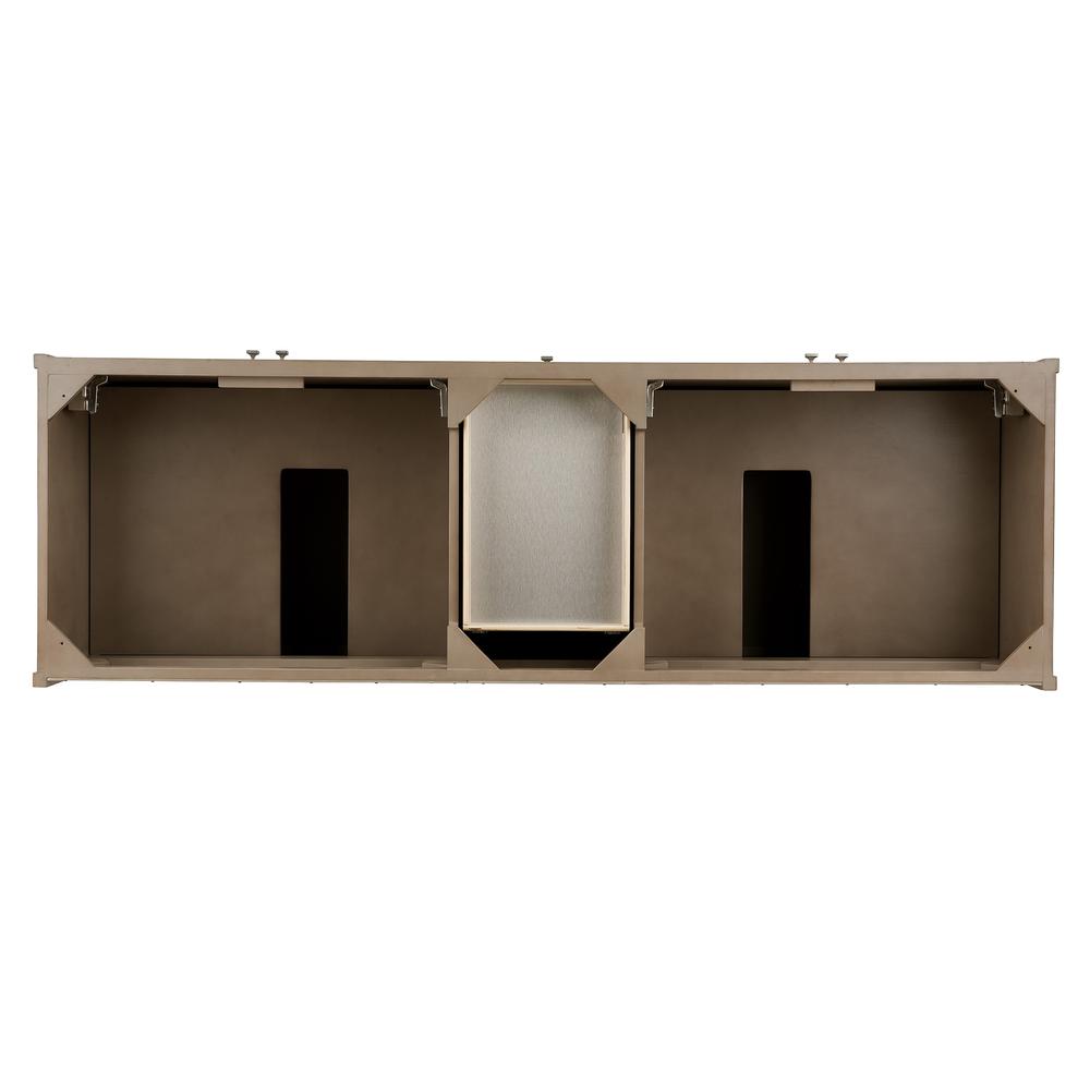 Chicago 72" Double Vanity Whitewashed Walnut. Picture 2