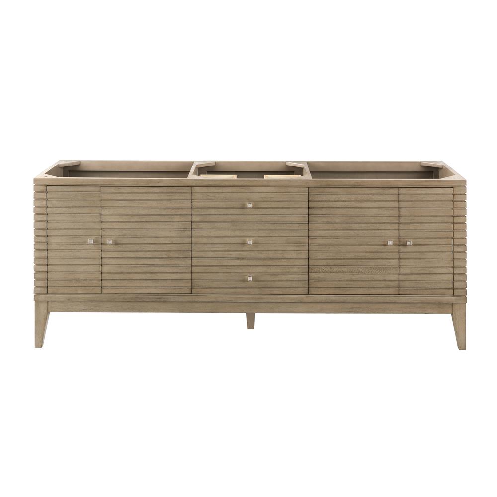 Linear 72" Double Vanity Whitewashed Walnut. Picture 1