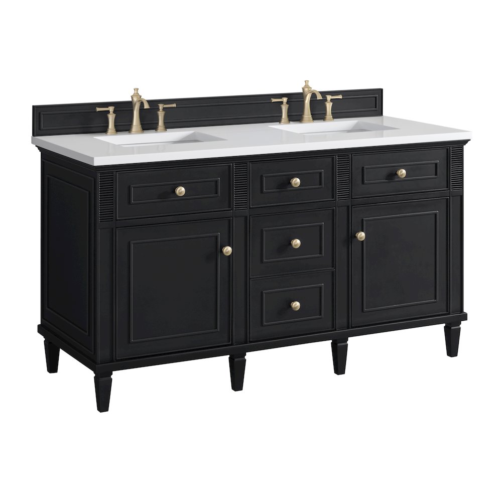 60" Double Vanity, Black Onyx. Picture 9