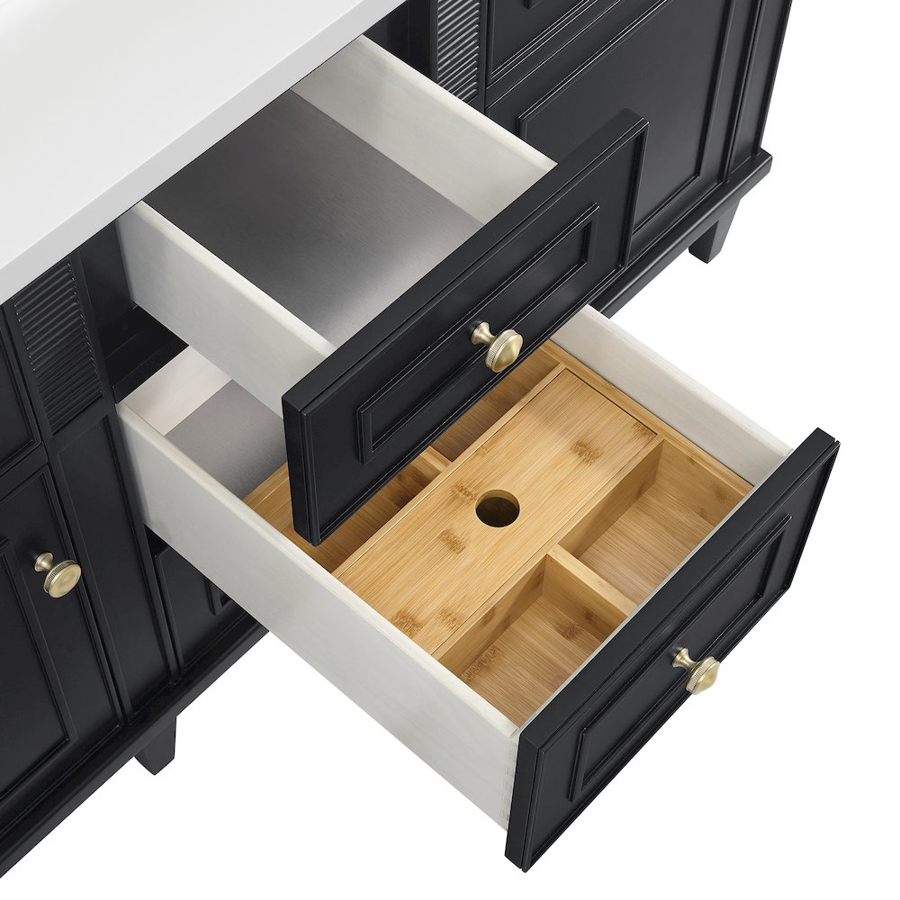 60" Double Vanity, Black Onyx. Picture 11