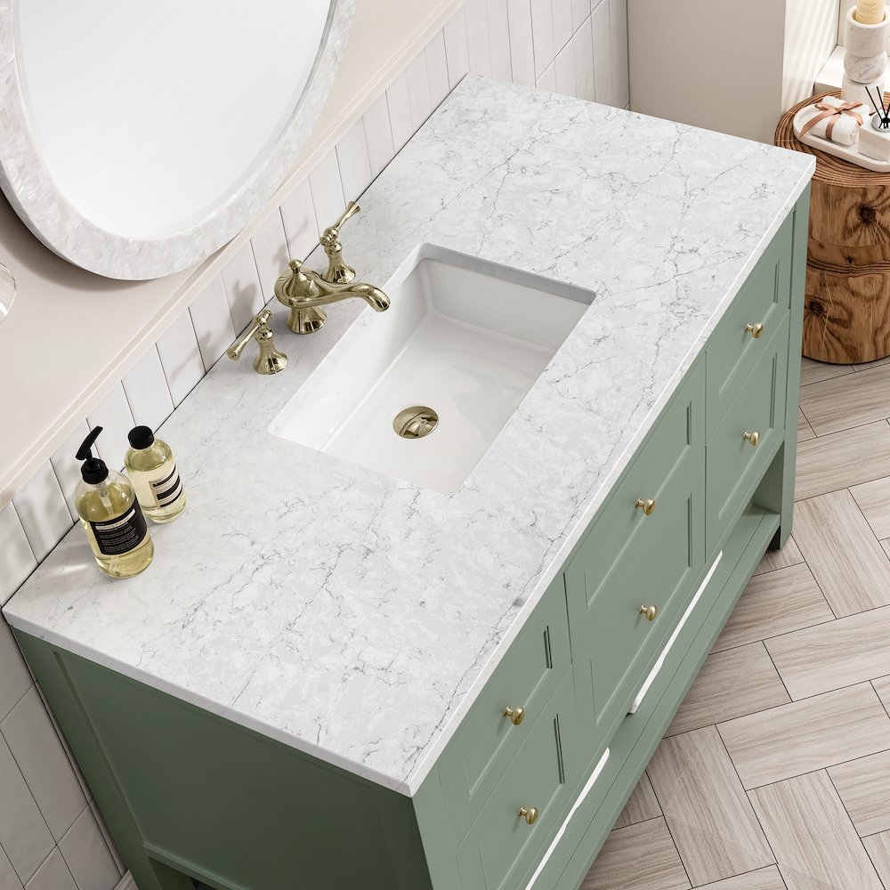 Breckenridge 48" Single Vanity in Smokey Celadon. Picture 2