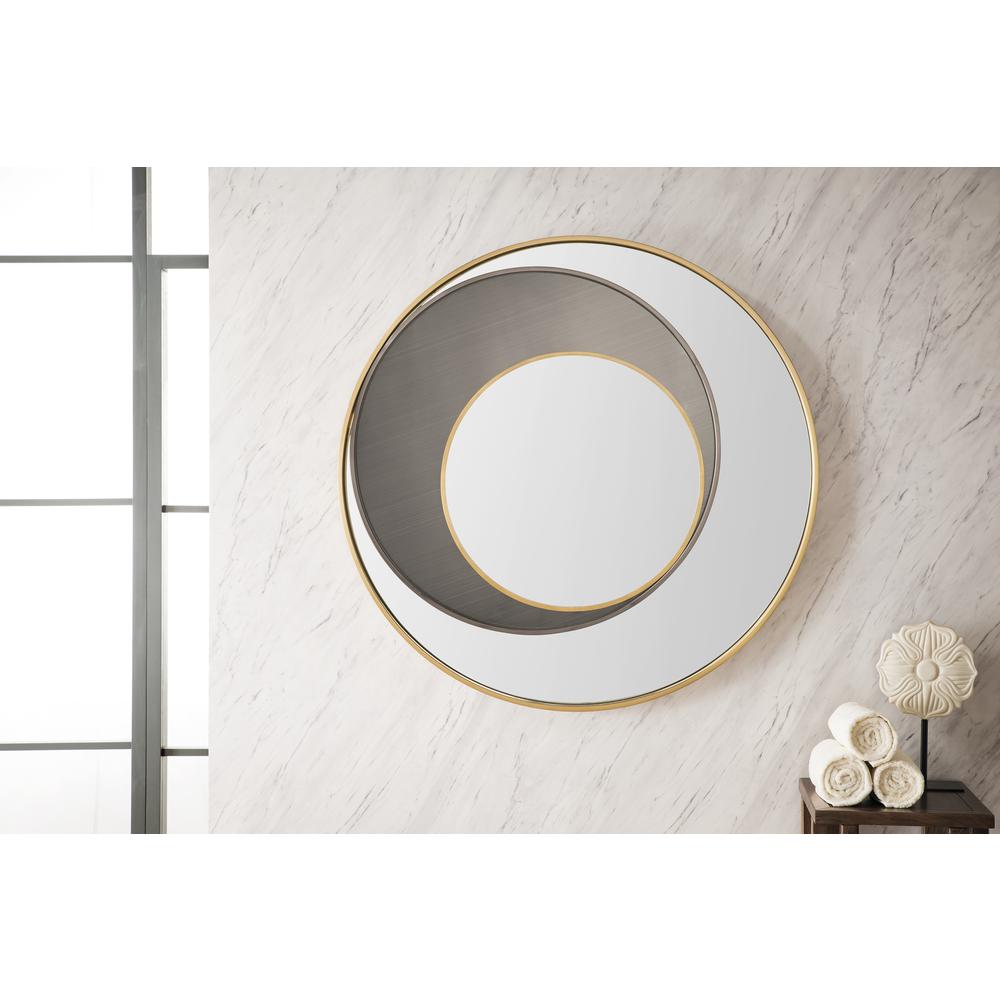 Cosmos 35.4" Mirror, Radiant Gold and Onyx. Picture 2