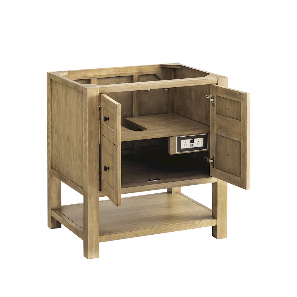 30" Single Vanity Cabinet, Light Natural Oak. Picture 3