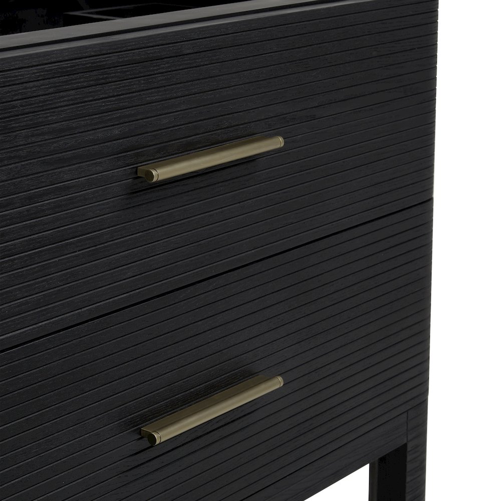 72" Double Vanity, Carbon Oak. Picture 4