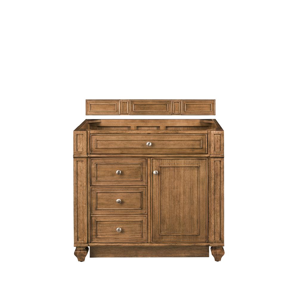 Bristol 36" Single Vanity, Saddle Brown. Picture 1
