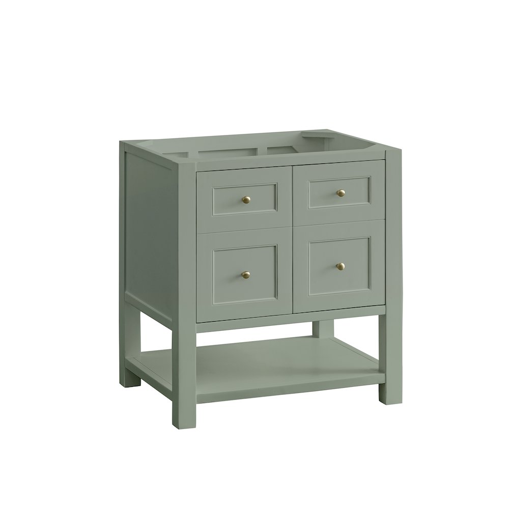 30" Single Vanity Cabinet, Smokey Celadon. Picture 1