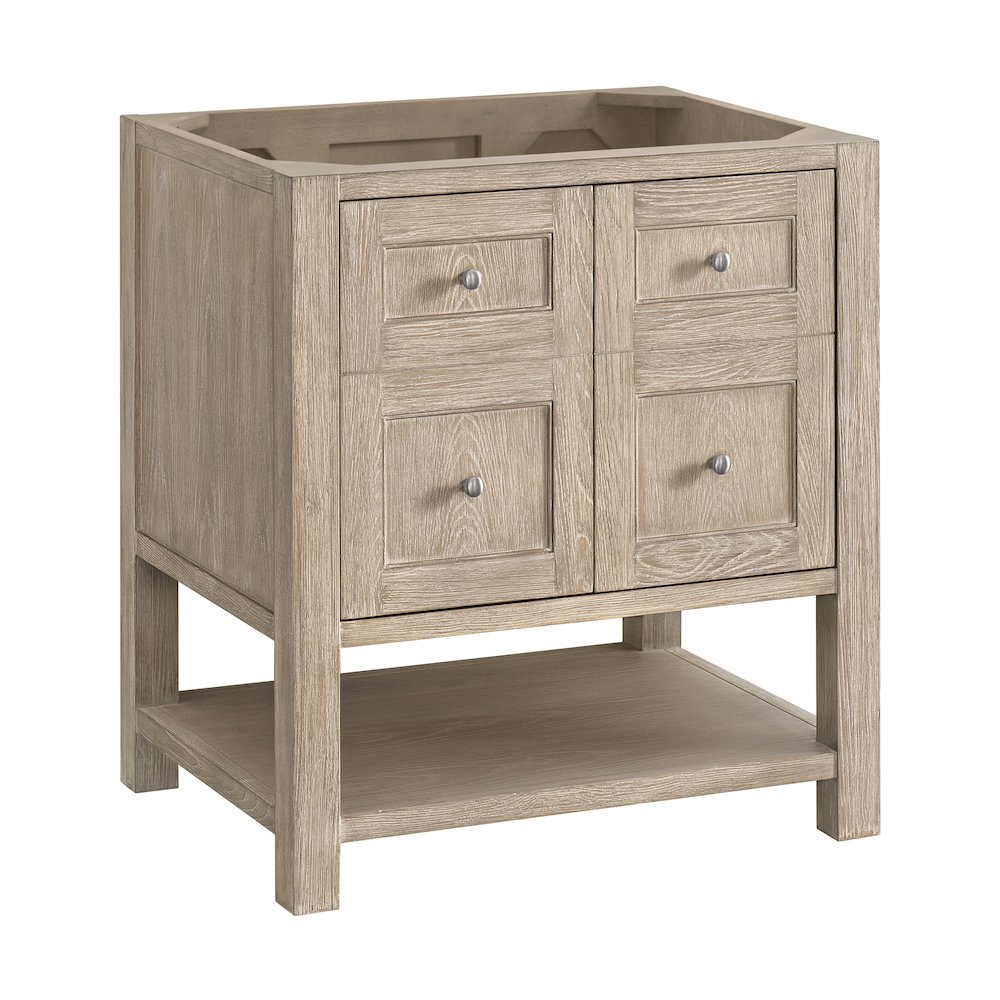 30" Single Vanity, Whitewashed Oak. Picture 1
