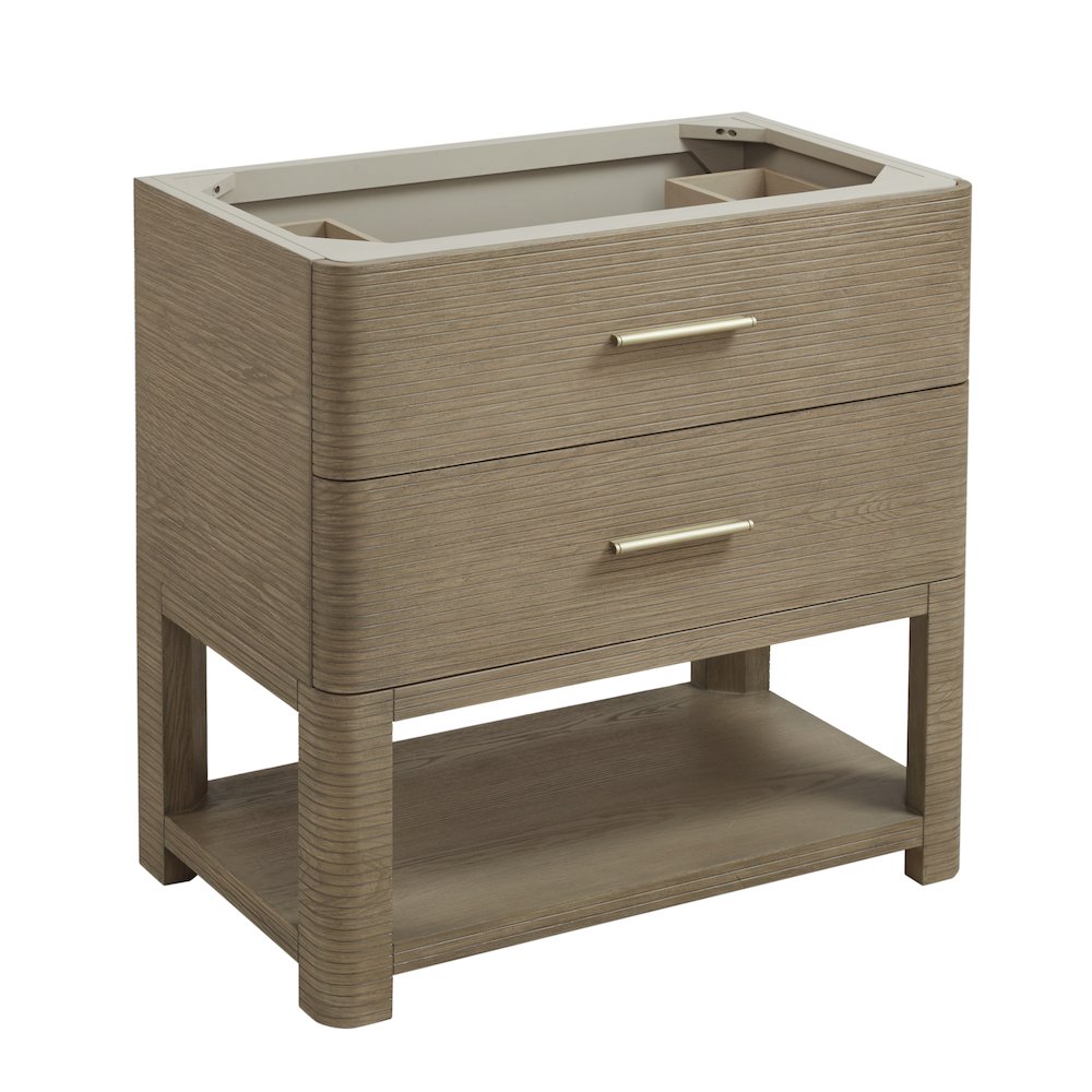 36" Single Vanity, Pebble Oak. Picture 1
